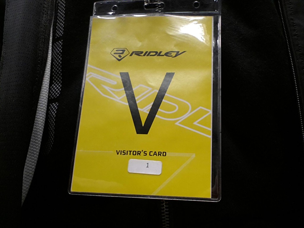 My visitor's card