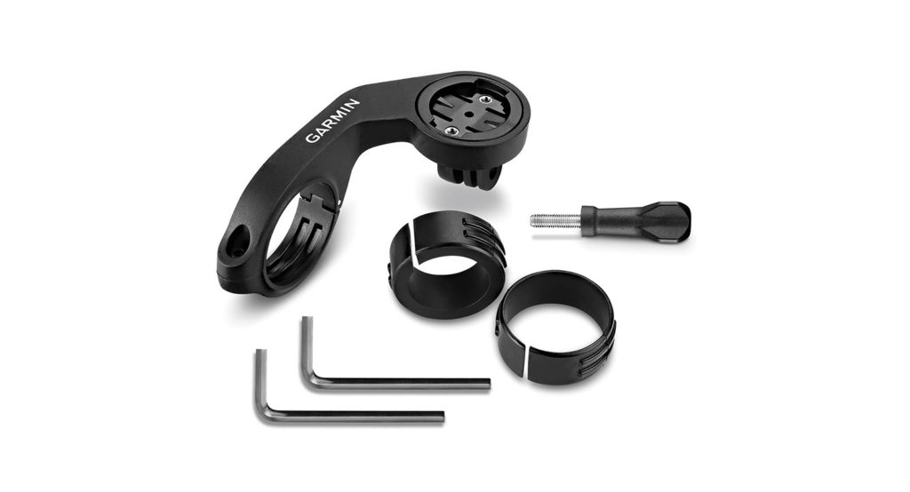 Garmin mount for an action camera and and Edge bike computer