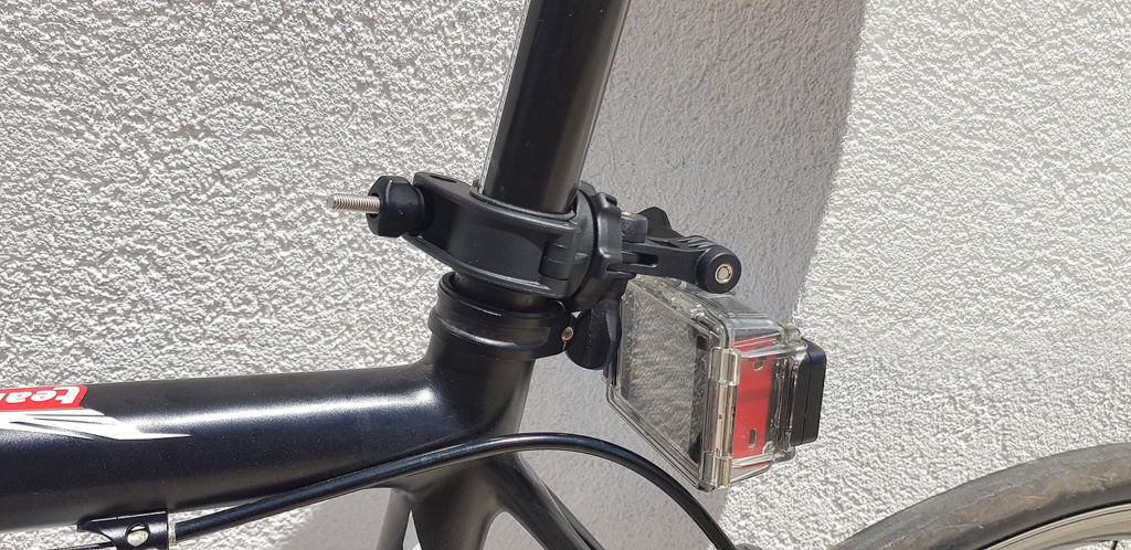 The tube mount for the Garmin Virb camera